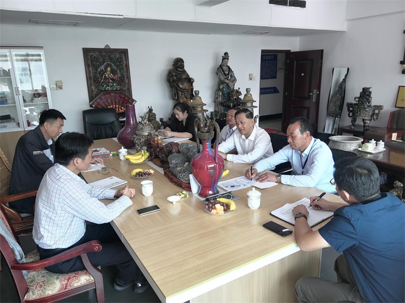 泉山区统战部长李建华一行来乐鱼直播官网_乐鱼(中国)官方指导党建工作